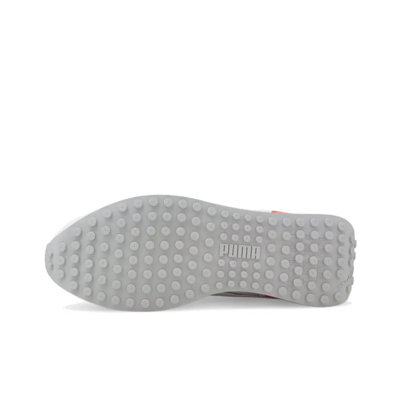 PUMA Future Rider Double Tech Low-Top Casual Shoes Unisex White Red Gray-4