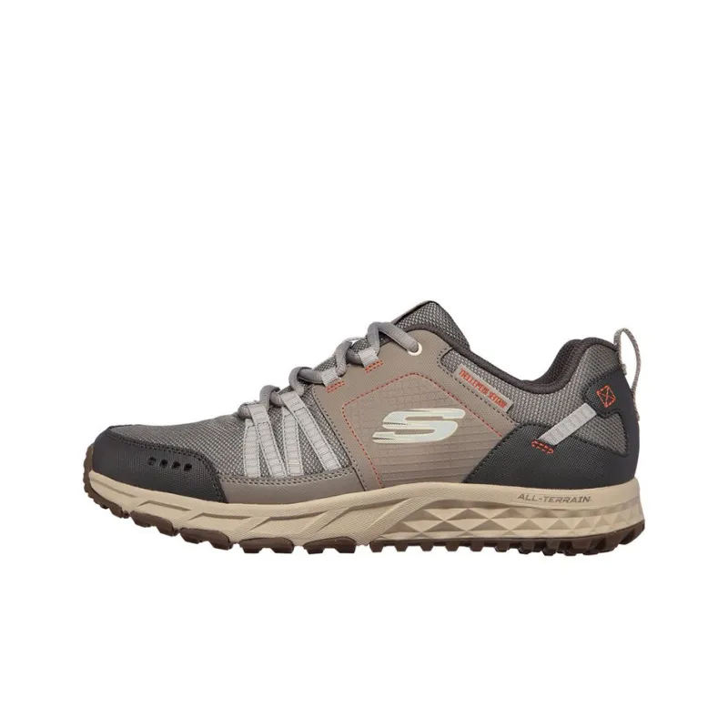 Skechers Escape Plan Cushioning, Slip Resistant, Abrasion Resistant, Waterproof Low Top Hiking Shoes Men's Tan-0