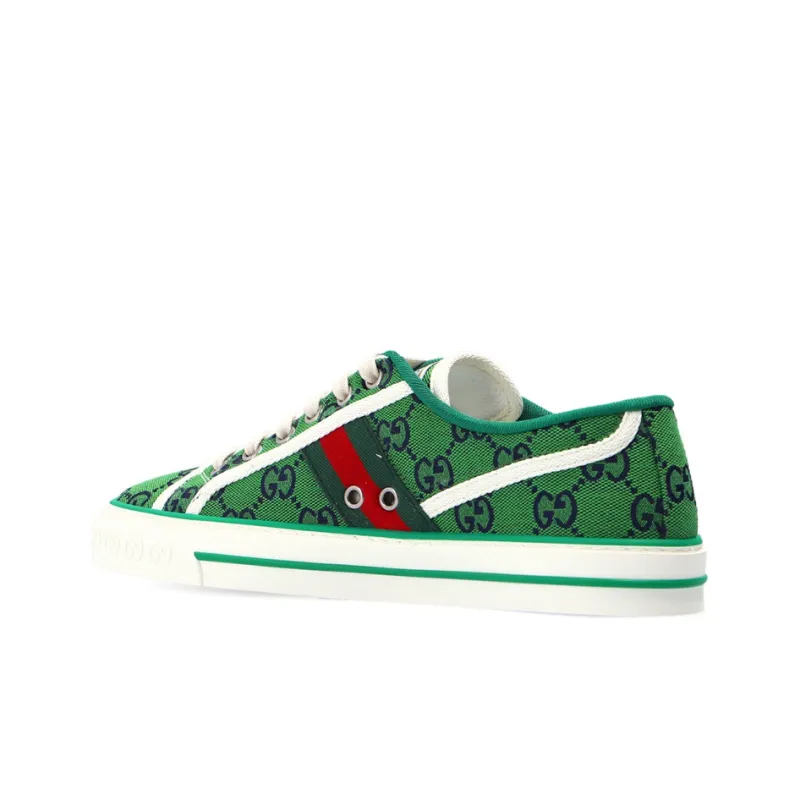 GUCCI Tennis 1977 Low Top Stylish Skateboarding Shoes Women's Green-6
