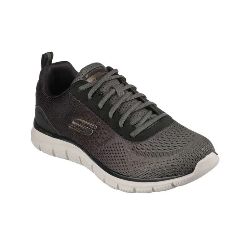 Skechers Skechers Track TRACK  RIPKENT Cushioning Anti Slip And Wear Resistant Low Top Casual Shoes Men's Black White-2