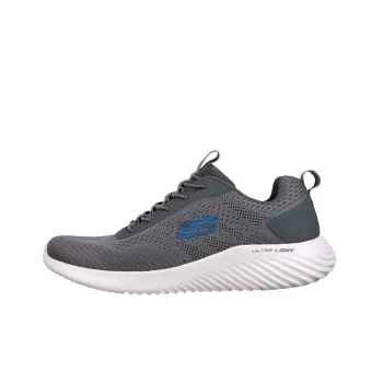 Skechers Bounder Cushioned Anti Slip And Wear Resistant Lightweight Low Top Casual Shoes Men's Gray