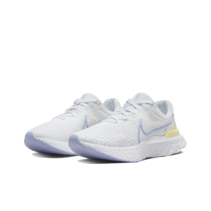 Nike React Infinity Run Flyknit 3 White Violet Citron Tint Women's-2