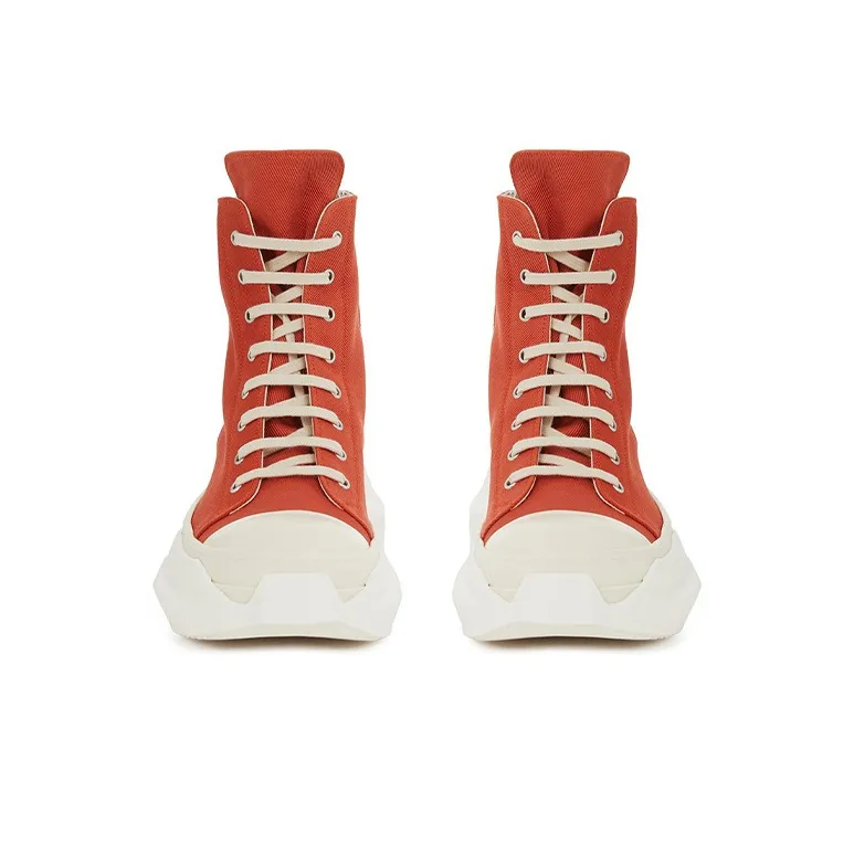 Rick Owens DRKSHDW Abstract High Top Orange White-2