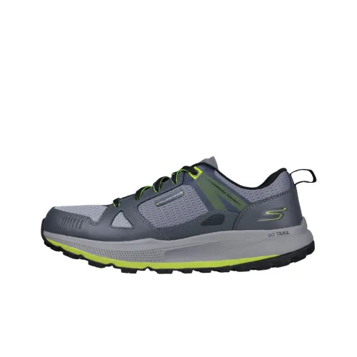 Skechers Go Run Pulse Running Shoes Men Low Top Charcoal Gray
