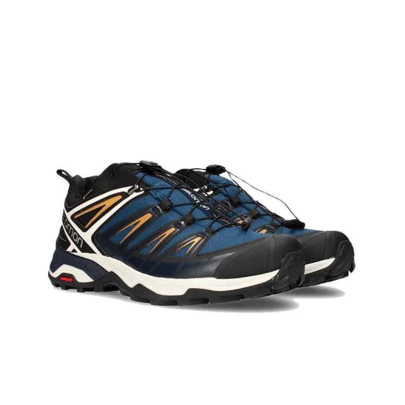 SALOMON X Ultra 3 Outdoor Shoes Men Low-Top Black/Blue-1