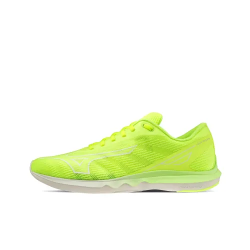 Mizuno Wave Shadow 5 Running Shoes Men Low-Top Neon Green