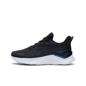 LiNing YueYing Element Rebound Cushioning Slip Resistant Low Top Running Shoes Women's Black