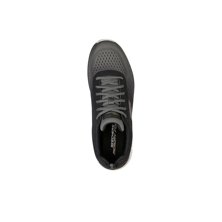 Skechers Skechers Track TRACK  RIPKENT Cushioning Anti Slip And Wear Resistant Low Top Casual Shoes Men's Black White-3