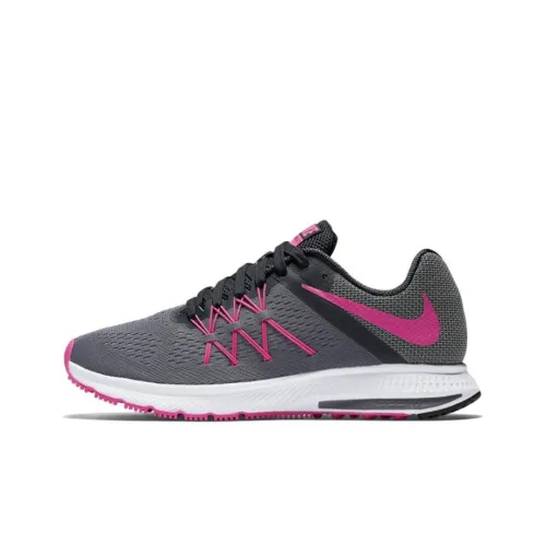 Nike Zoom Winflo 3 Running Shoes Women's Low-Top Gray/Pink