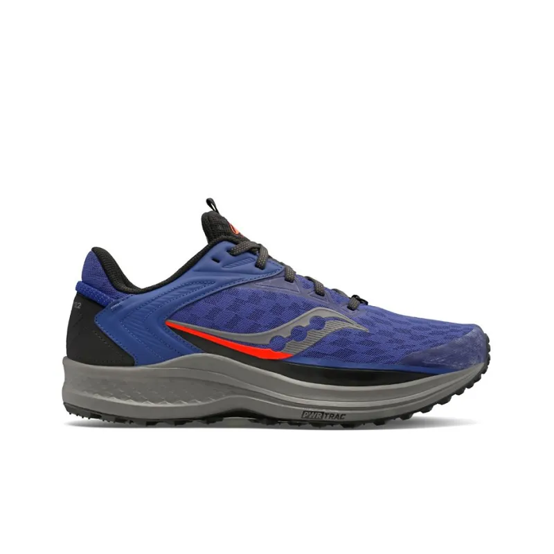 Saucony Canyon TR 2 Low-Top Running Shoes Men's Blue Gray Black-1