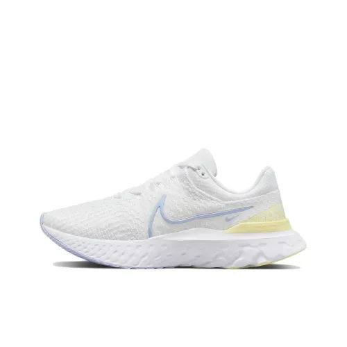 Nike React Infinity Run Flyknit 3 White Violet Citron Tint Women's