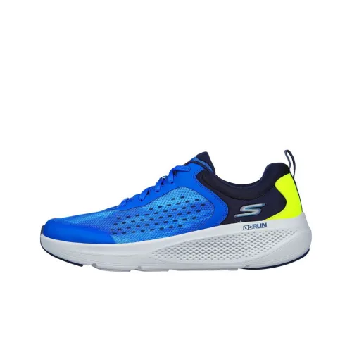 Skechers GO RUN Elevate Cushioning Anti-Slip Wear-Resistant Breathability Low-Top Casual Running Shoes Men's Blue