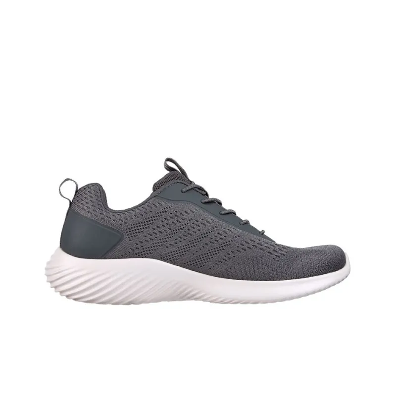 Skechers Bounder Cushioned Anti Slip And Wear Resistant Lightweight Low Top Casual Shoes Men's Gray-1