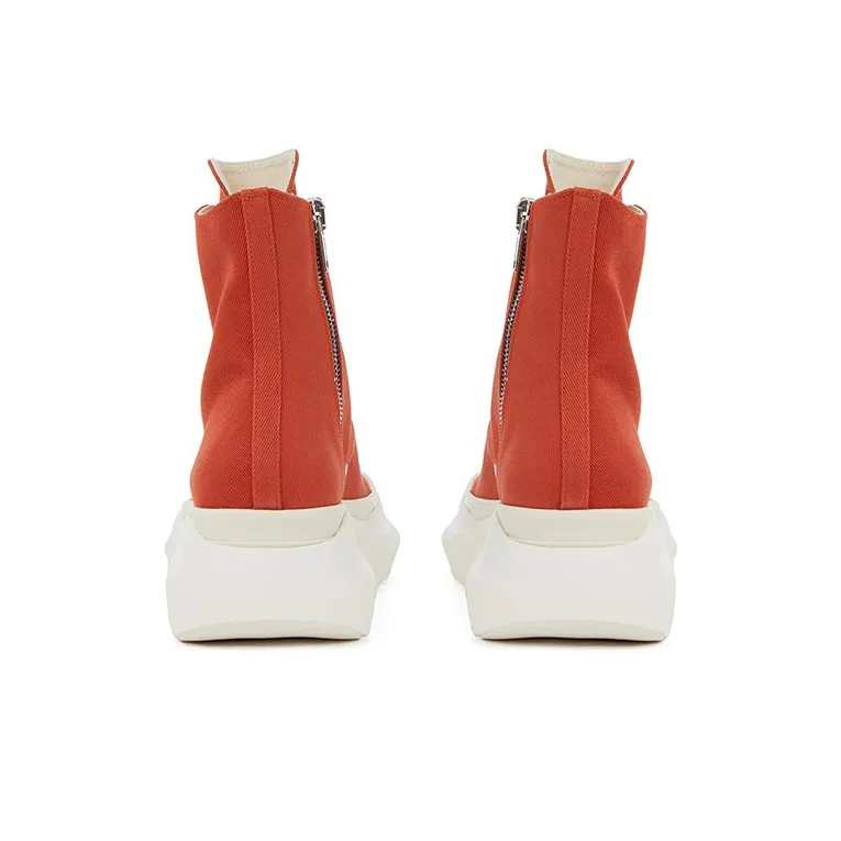 Rick Owens DRKSHDW Abstract High Top Orange White-3