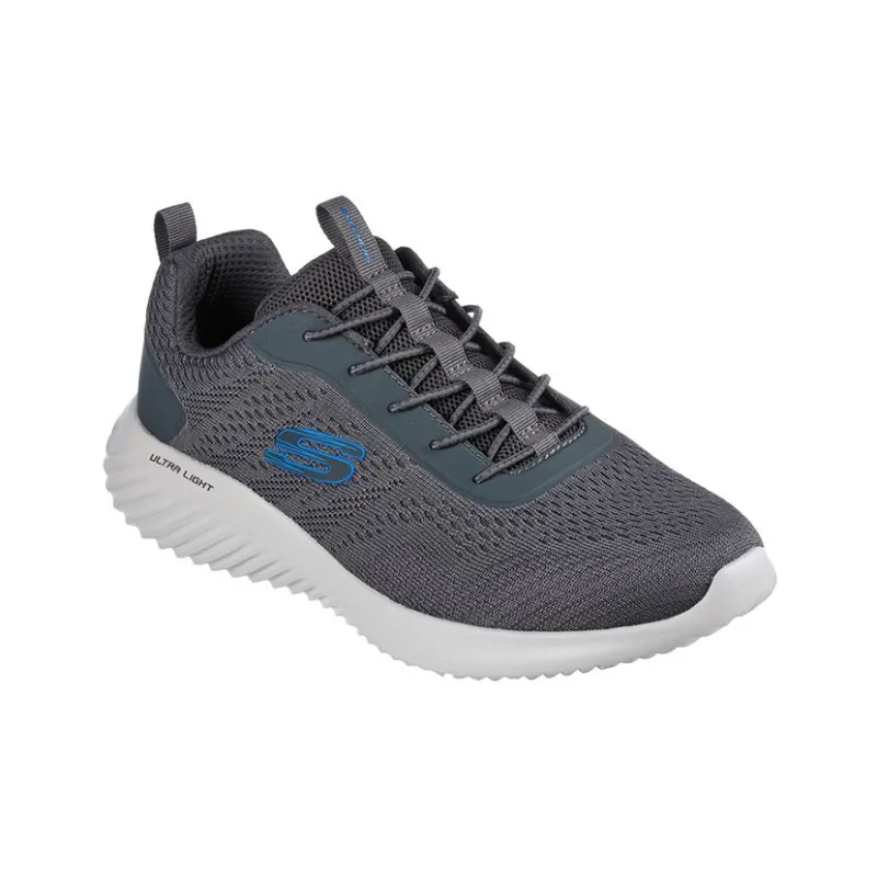 Skechers Bounder Cushioned Anti Slip And Wear Resistant Lightweight Low Top Casual Shoes Men's Gray-2