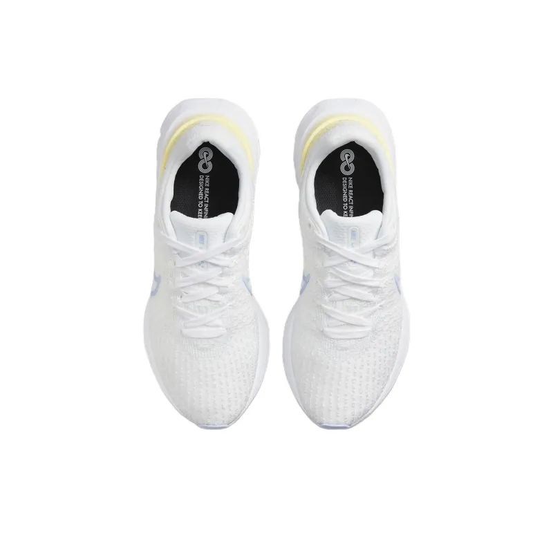 Nike React Infinity Run Flyknit 3 White Violet Citron Tint Women's-3