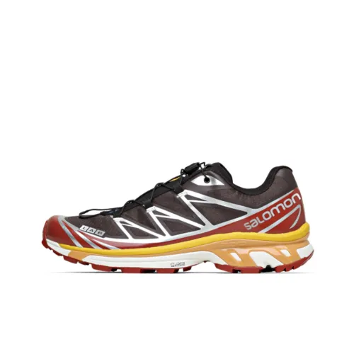 SALOMON XT-6 Running Shoes Men Low-Top Black/Red