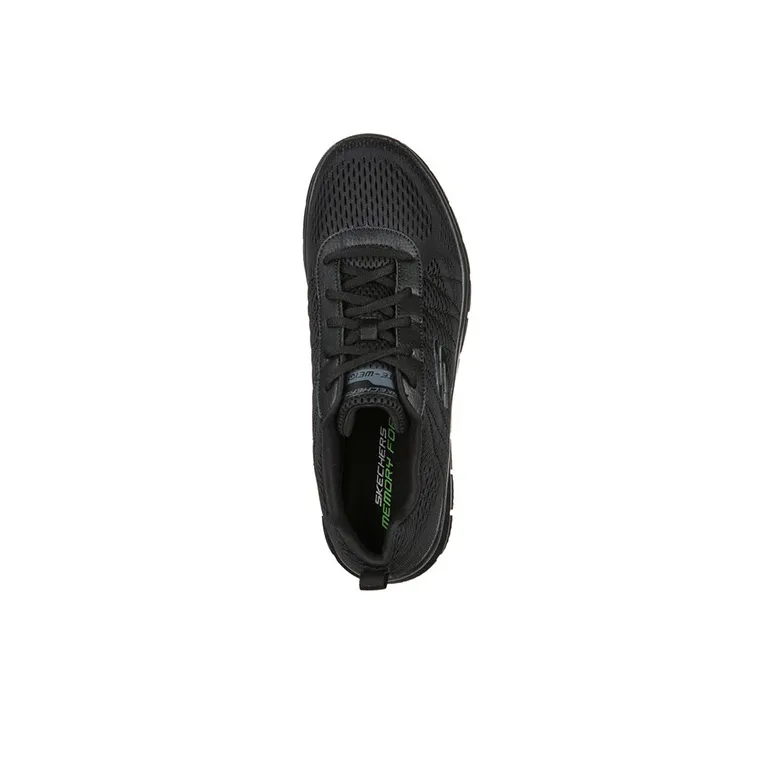 Skechers Track Moulton Cushioning Anti Slip And Wear Resistant Low Top Casual Shoes Men's Black-2