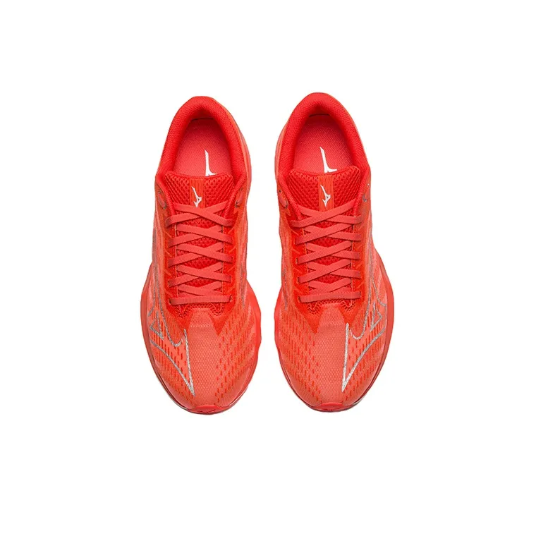 Mizuno Wave Shadow 5 Running Shoes Men Low-Top Red/Silver/White-2