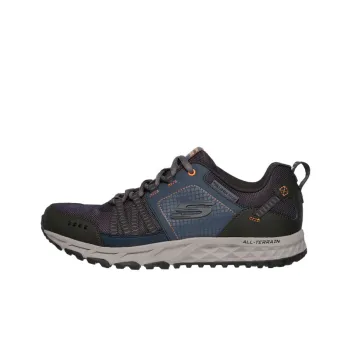 Skechers Escape Plan Cushioning, Slip Resistant, Abrasion Resistant, Waterproof Low Top Hiking Shoes Men's Marine Green