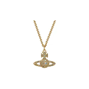 Vivienne Westwood Grace Bas Relief Pendant Brass Necklaces Women's