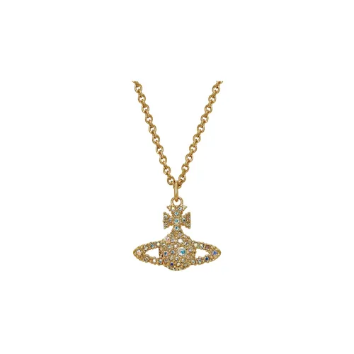 Vivienne Westwood Grace Bas Relief Pendant Brass Necklaces Women's
