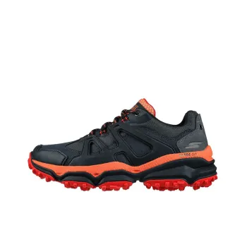 Skechers GO RUN Cushioned Anti-Slip Wear-Resistant And Water-Resistant Low-Top Casual Running Shoes Men's Black Orange