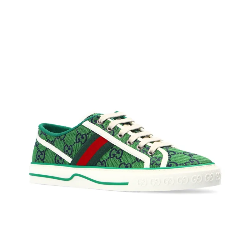 GUCCI Tennis 1977 Low Top Stylish Skateboarding Shoes Women's Green-4