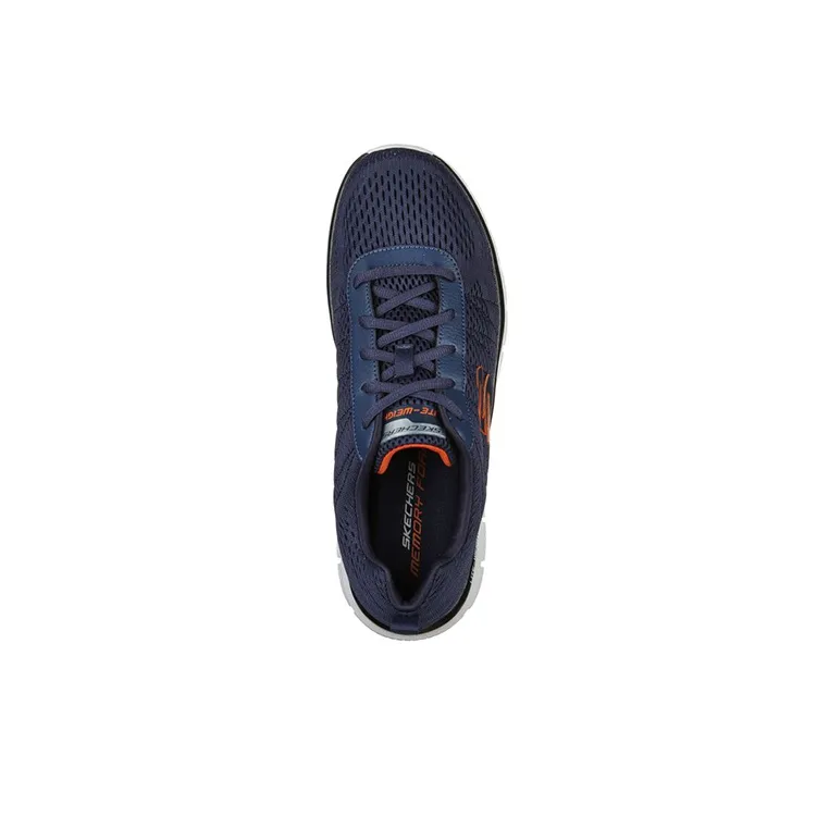 Skechers Cushioning Anti Slip And Wear Resistant Low Top Casual Shoes Men's Dark Blue-3