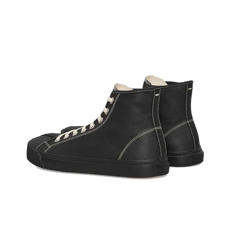 Maison Margiela Tabi High Top Skateboard Shoes Men's Black-3