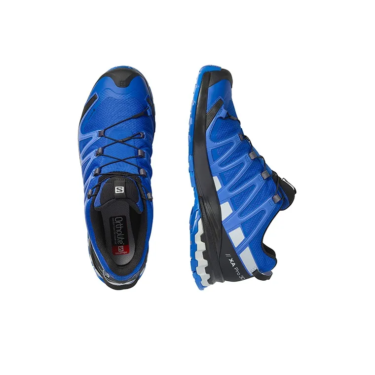 SALOMON XA Pro 3D V8 Wear-Resistant Low-Top Trekking Shoes Men's Blue-2