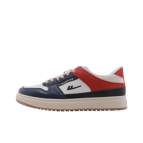 WARRIOR Skateboard Shoes Men Low-Top Red/Blue