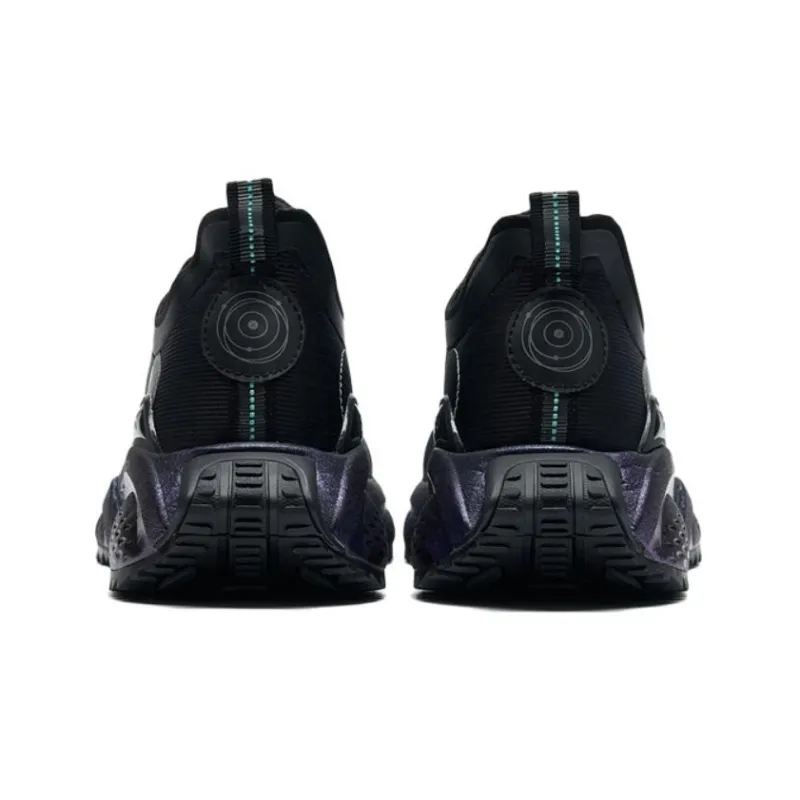 XTEP Star X Mecha Anti Slip And Wear Resistant Breathable Low Top Sports Casual Shoes Men's Black Green-3