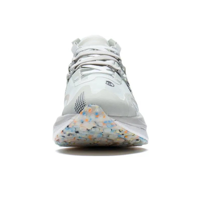 LiNing Jueying CRC Running Shoes Men Low Top Frost White/Silver Fish Gray-3