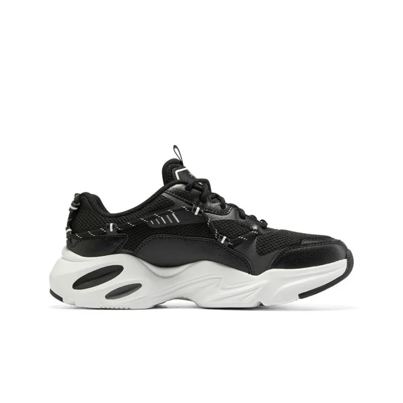 Skechers Stamina Airy Cushioning Anti Slip And Wear Resistant Low Top Casual Shoes Women's Black White-1