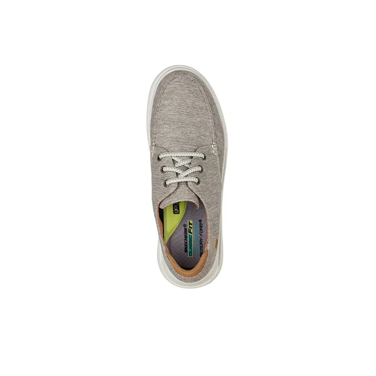Skechers Proven Ralenzo Cushioning Anti-Slip And Wear-Resistant Low-Top Casual Shoes Men's Taupe-3