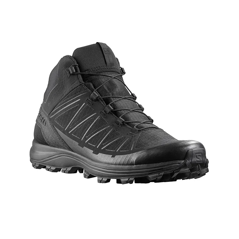 SALOMON Abrasion Resistant Mid Top Trekking Shoes Men's Black-1