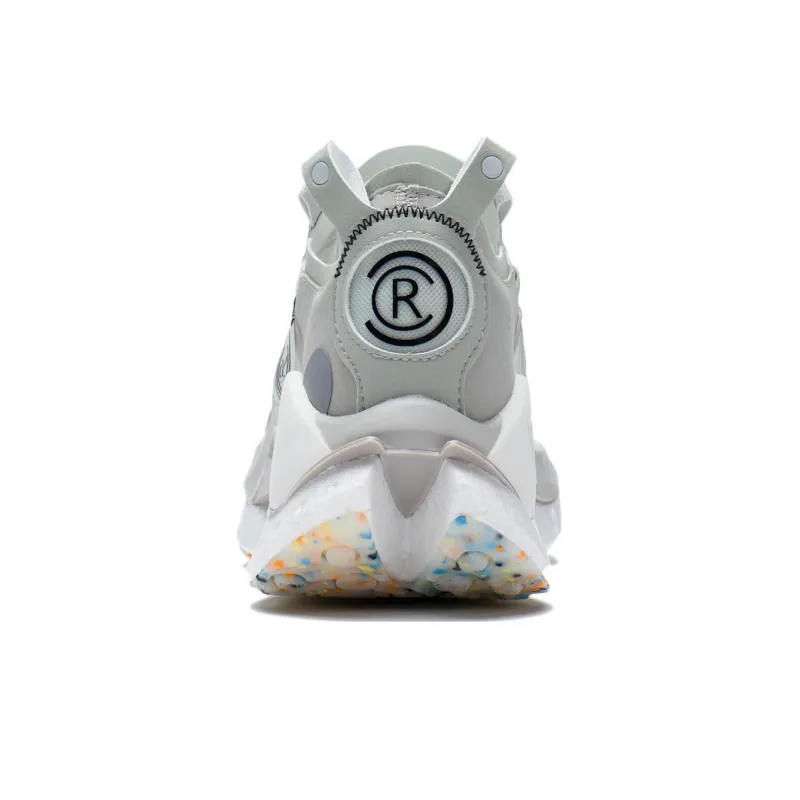 LiNing Jueying CRC Running Shoes Men Low Top Frost White/Silver Fish Gray-4