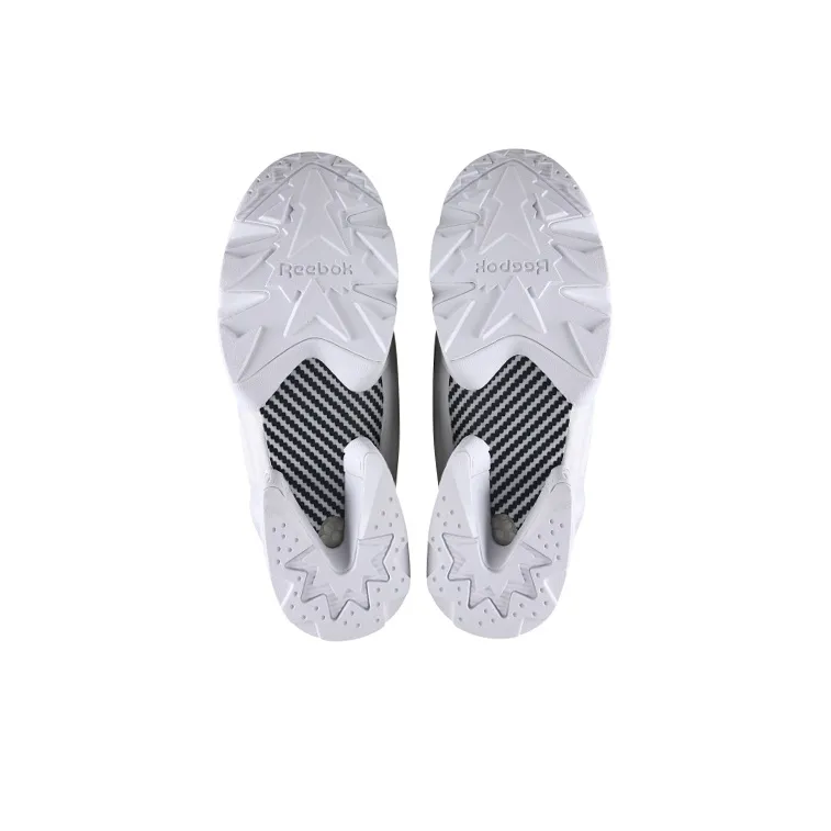 Reebok Instapump Fury Anti Slip Wear Resistant Low Top Casual Running Shoes Unisex Cloud White-4