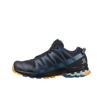SALOMON XA Pro 3D V8 Wear-Resistant Low-Top Trekking Shoes Men's Black Blue
