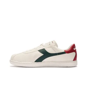 Diadora Cushioning Anti Slip Wear Resistant Breathable Supportive Lightweight Low Top Casual Shoes Unisex White Green