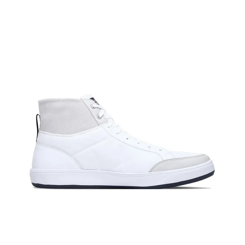 Skechers ON THE GO Go Vulc 2 Anti-Slip Wear-Resistant Mid-Top Skateboard Shoes Men's White Blue-1
