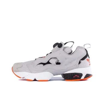Reebok Instapump Fury OG Wear-Resistant Low-Top Running Shoes Men's Gray Orange
