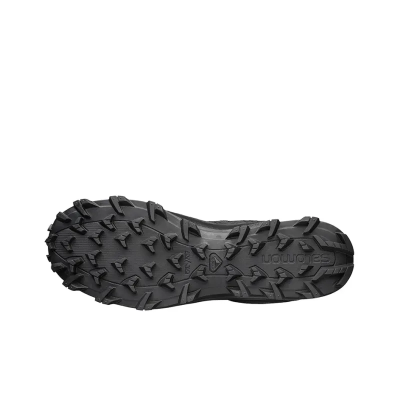 SALOMON Abrasion Resistant Mid Top Trekking Shoes Men's Black-4