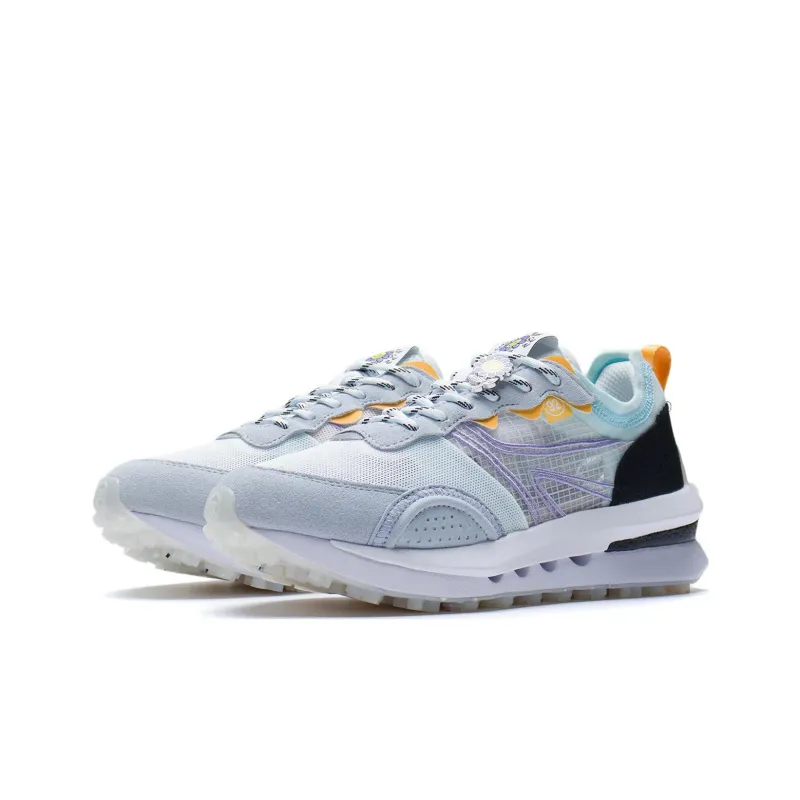 LINING Square Circle V2 Casual Shoes Women's Low Top Standard White/Dawn Gray/Black-2