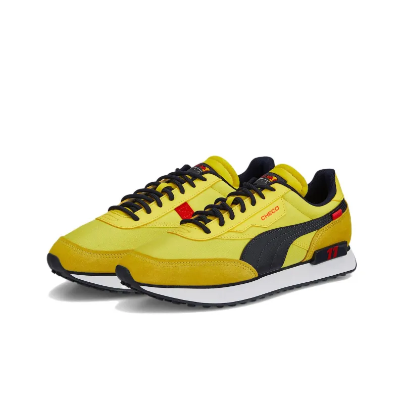 PUMA Future Rider 'Checo' Cushioned Anti-Slip And Wear-Resistant Lightweight Low-Top Casual Shoes Men's Yellow Blue-2