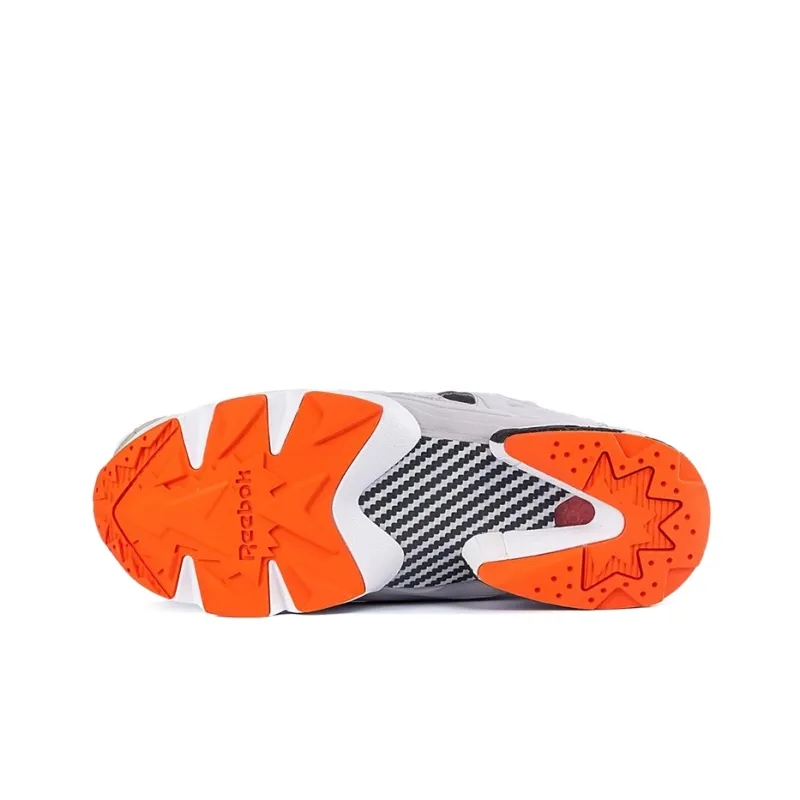 Reebok Instapump Fury OG Wear-Resistant Low-Top Running Shoes Men's Gray Orange-4