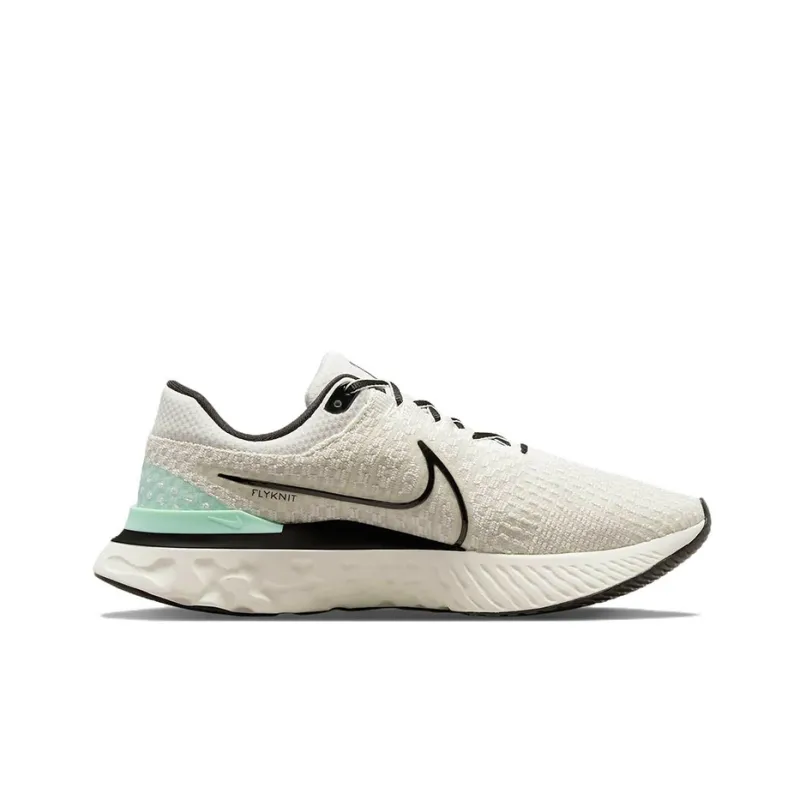 Nike React Infinity Run Flyknit 3 Phantom Black Mint-1