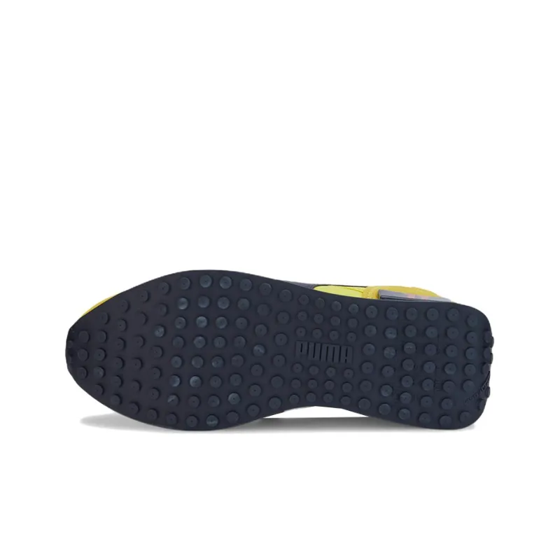 PUMA Future Rider 'Checo' Cushioned Anti-Slip And Wear-Resistant Lightweight Low-Top Casual Shoes Men's Yellow Blue-5