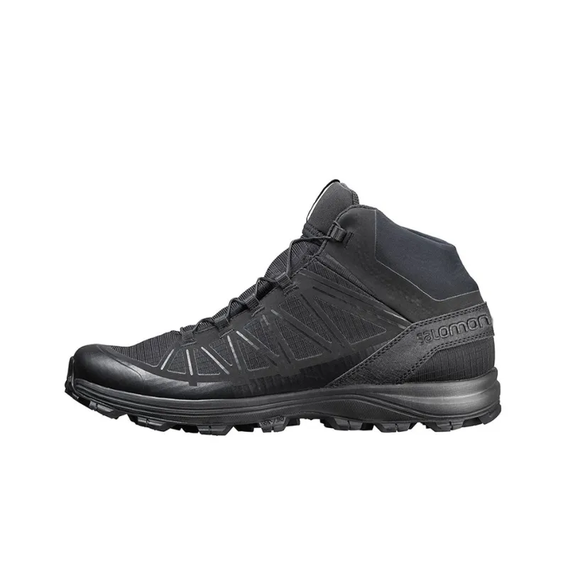 SALOMON Abrasion Resistant Mid Top Trekking Shoes Men's Black-0